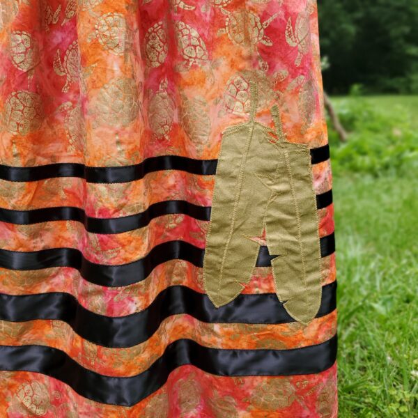 'Sea Turtles at Sunset' Ribbon Skirt - Image 3