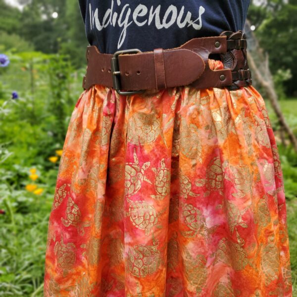 'Sea Turtles at Sunset' Ribbon Skirt - Image 4
