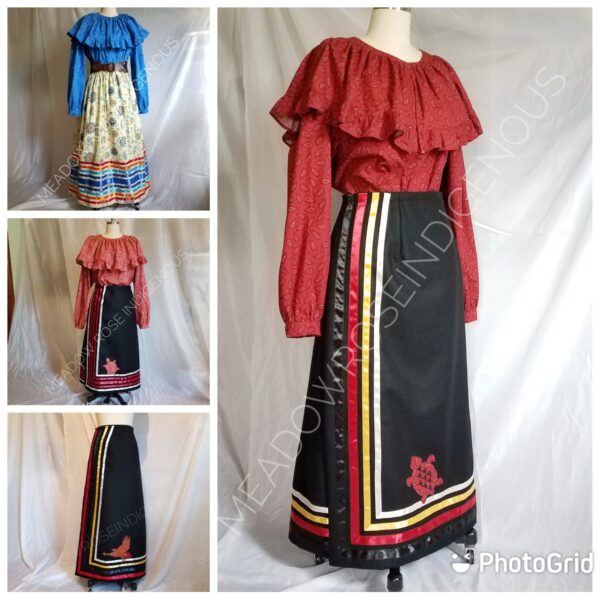 Custom Wool Wrap Skirt and/or Cape Blouse